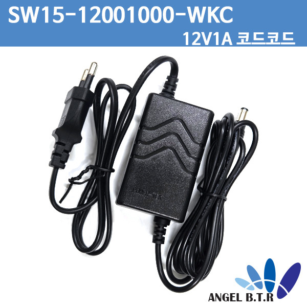 [스마트파워/파워텍]SMP024A-1202000-WKC/SW24-120002000-W/12V 1A /12V1A 코드-코드 일체형아답터